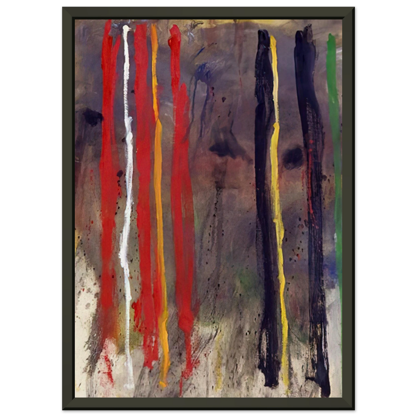 Gene Davis Stripes 1957 Framed Art Print - Aluminum Frame - 70x100 cm / 28x40 inches