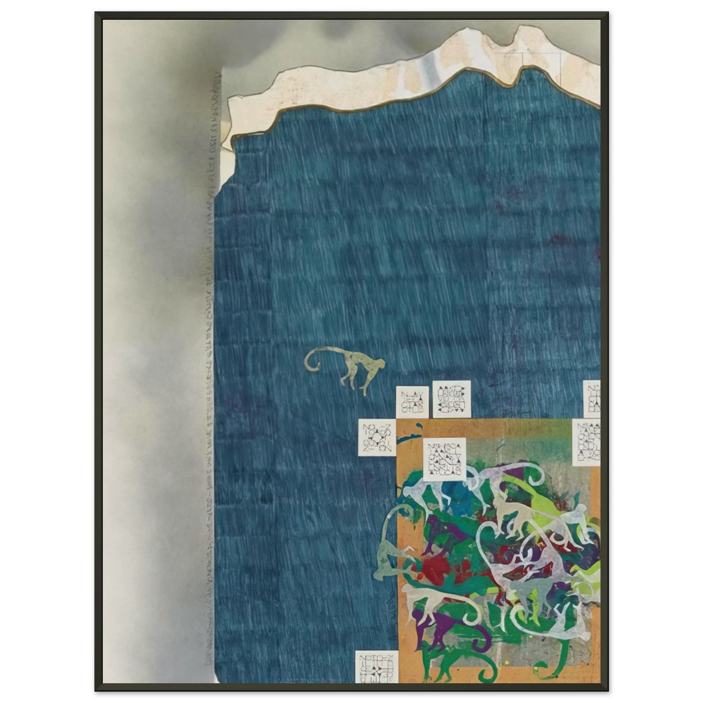 Alighiero Boetti UNTITLED Framed Art Print - Aluminum Frame - 60x80 cm / 24x32 inches