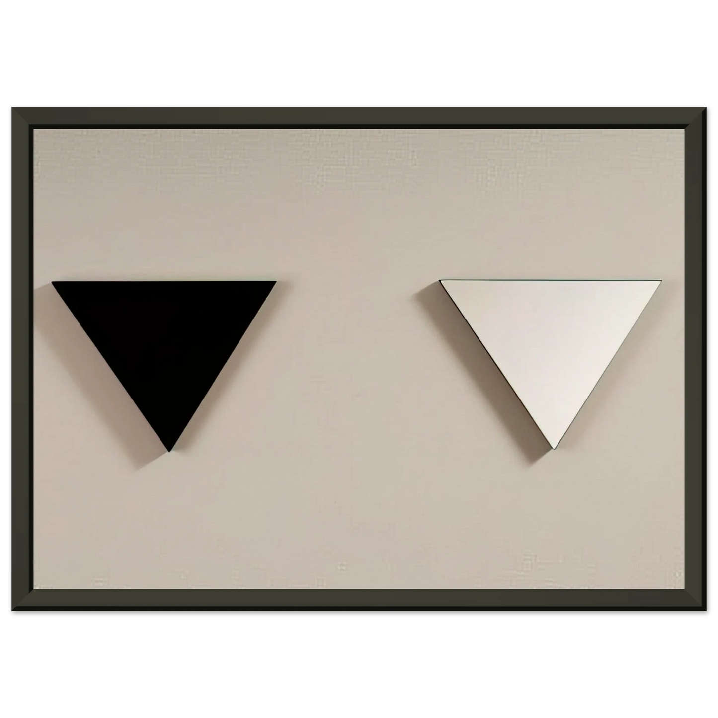 Blinky Palermo Mirror Object 1973 Framed Art Print - Aluminum Frame - 40x50 cm / 16x20 inches