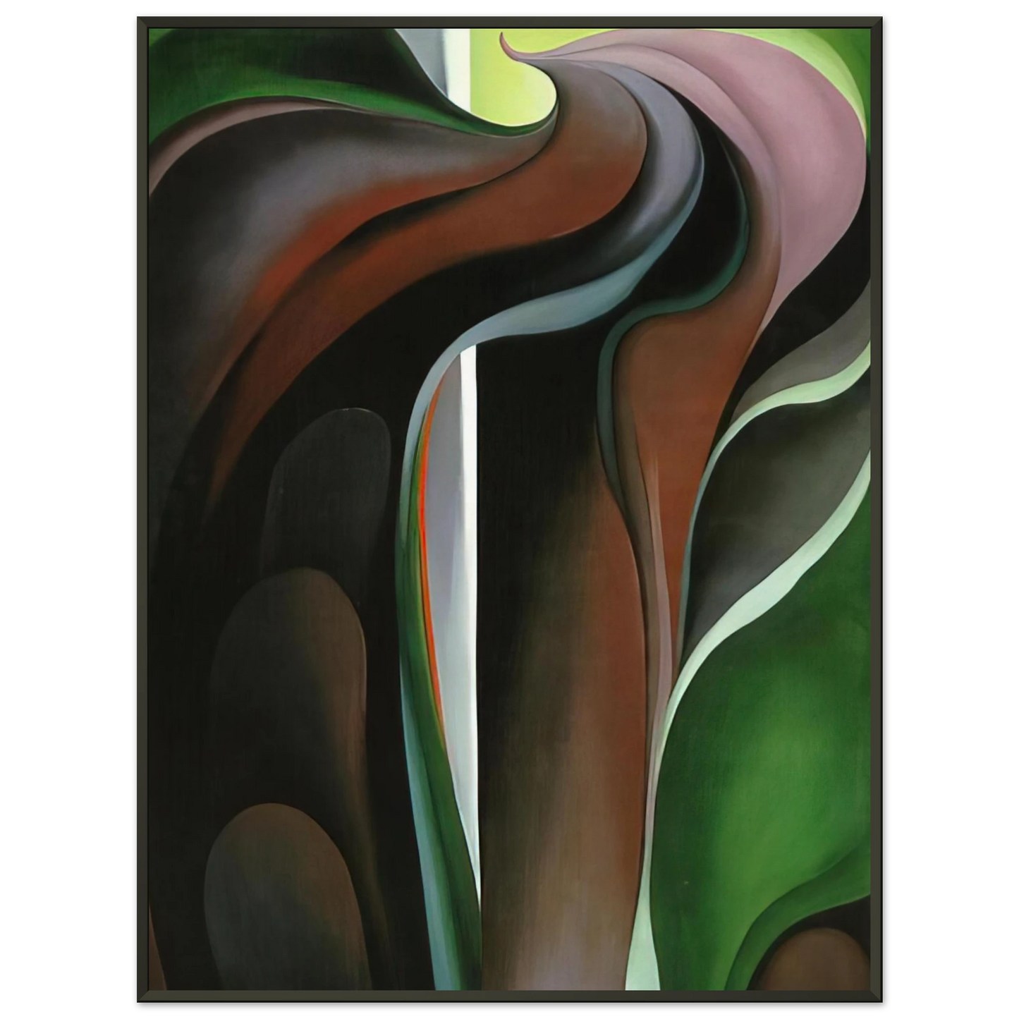Georgia OKeeffe JackinthePulpit V Framed Art Print - Aluminum Frame - 70x100 cm / 28x40 inches