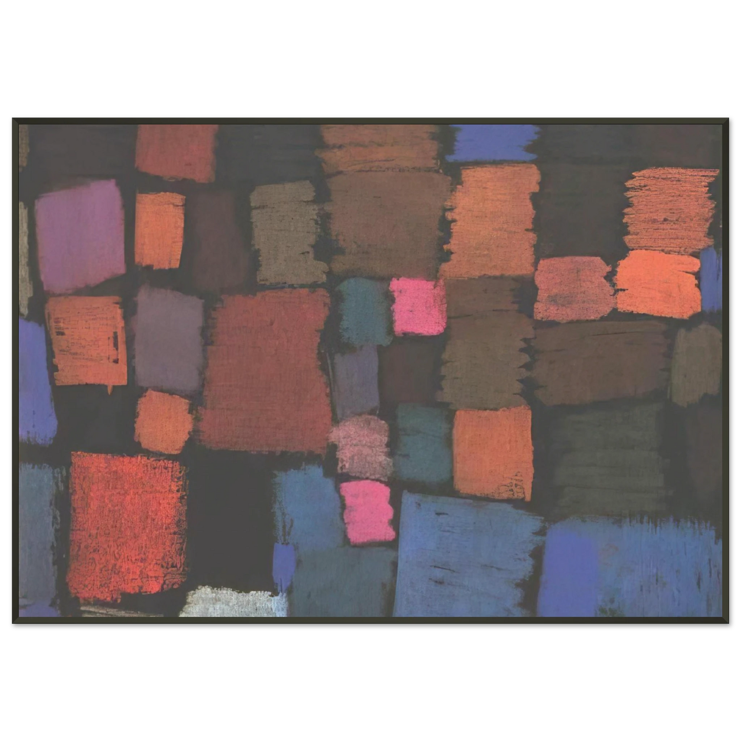 Paul Klee  COMING TO BLOOM 1934 Framed Art Print  - Aluminum Frame - 21x29.7 cm / 8x12"