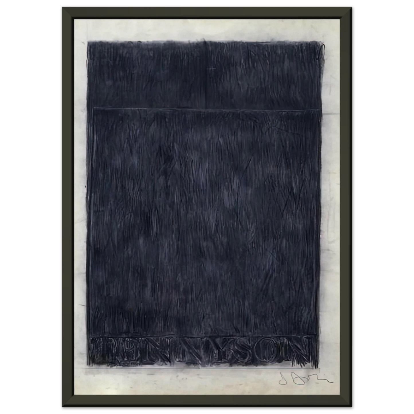 Jasper Johns TENNYSON 1959 Framed Art Print - Aluminum Frame - 70x100 cm / 28x40 inches