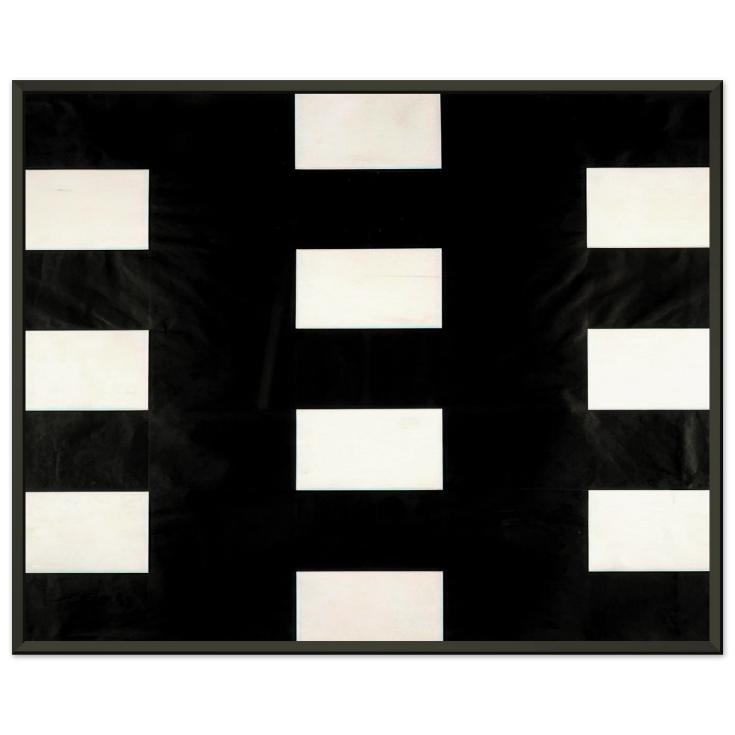 Ellsworth Kelly White and Black Framed Art Print - Aluminum Frame - 70x100 cm / 28x40 inches