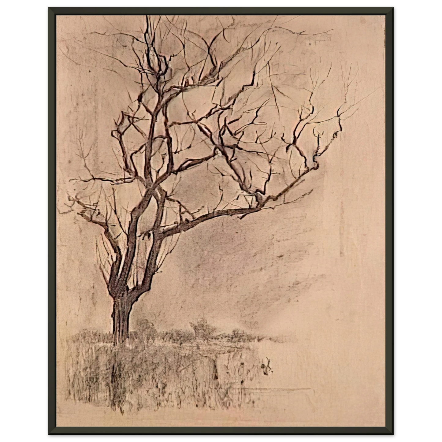 Piet Mondrian Design for the Church of St Jacob Framed Art Print - Aluminum Frame - 60x80 cm / 24x32 inches