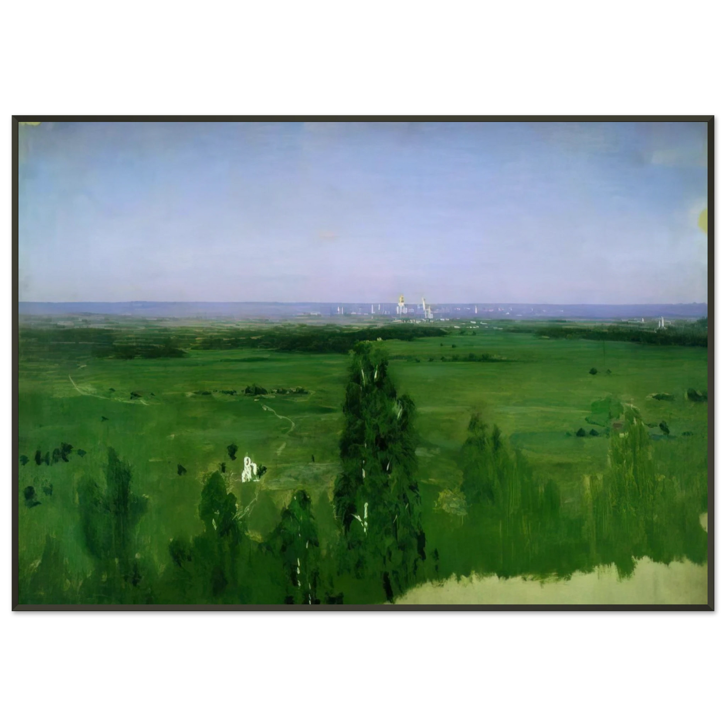 Arkhyp Kuindzhi View on Moscow from Sparrow Hills Framed Art Print - Aluminum Frame - 21x29.7 cm / 8x12"