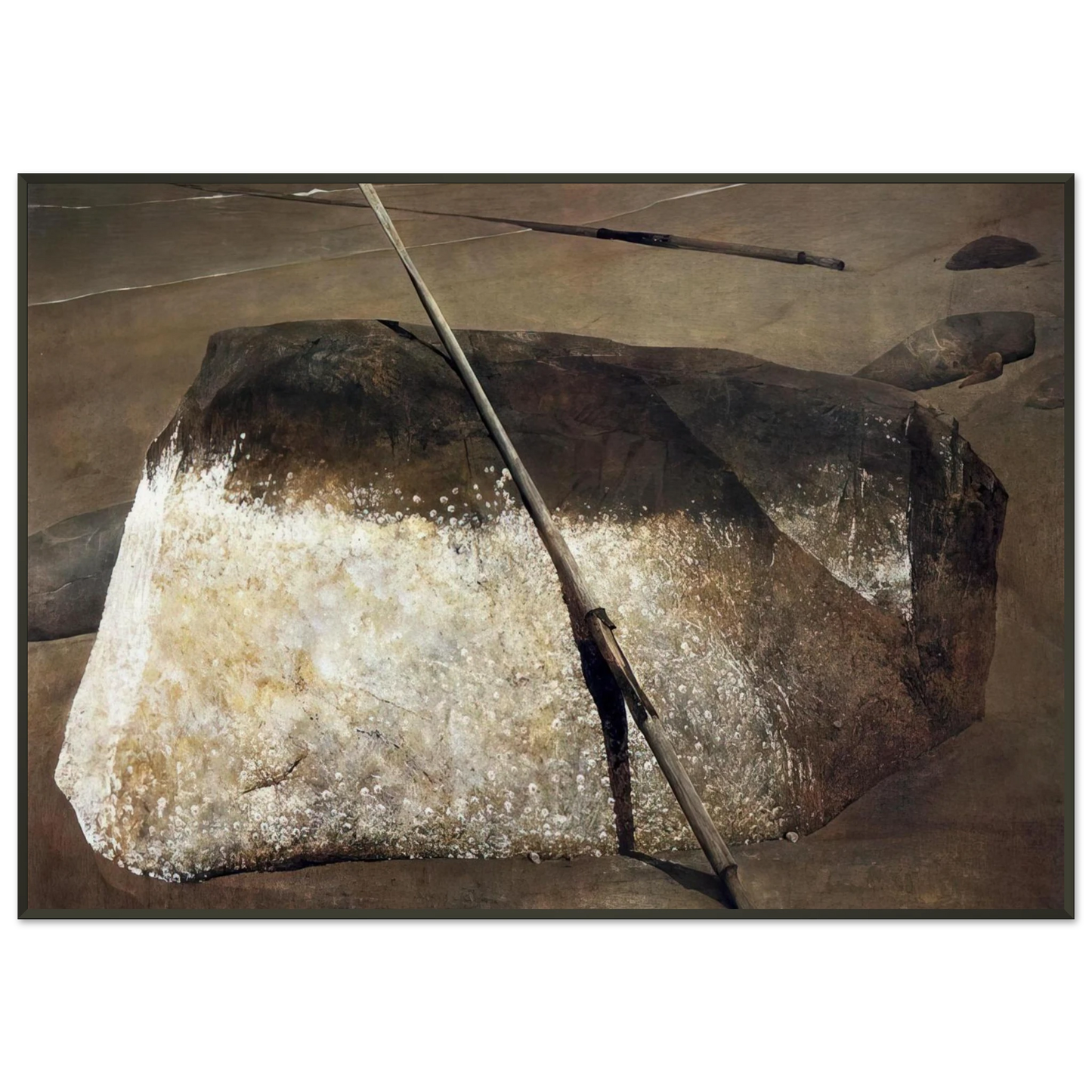 Andrew Wyeth NOT DETECTED 38 Framed Art Print - Aluminum Frame - 21x29.7 cm / 8x12"