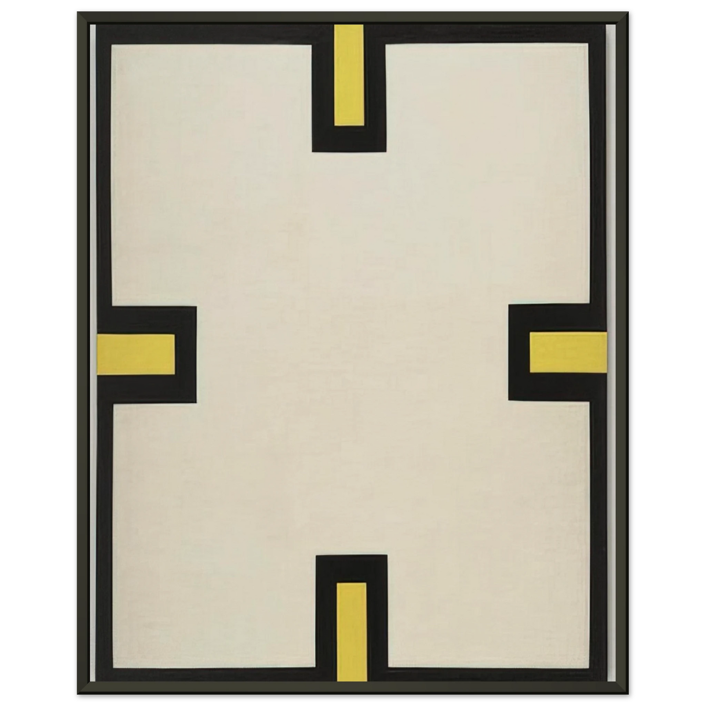 Al Held Maltese Cross Framed Art Print - Aluminum Frame - 40x50 cm / 16x20 inches
