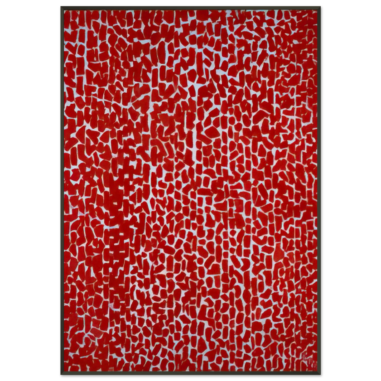 Alma Woodsey Thomas RED ROSE CANTATA 1973 Framed Art Print - Aluminum Frame - 21x29.7 cm / 8x12"