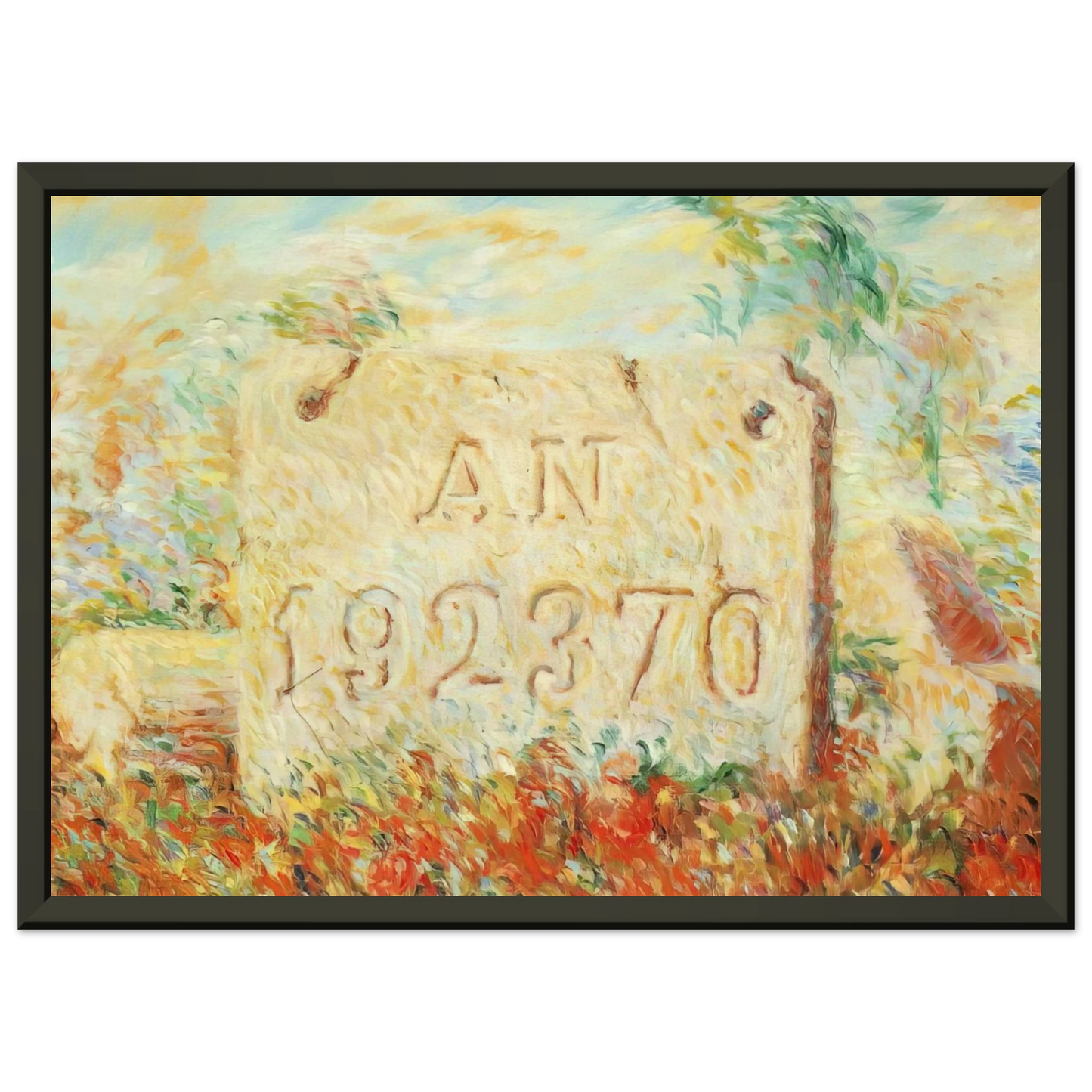 Rene Magritte THE SMILE 1943 Framed Art Print - Aluminum Frame - 60x80 cm / 24x32 inches