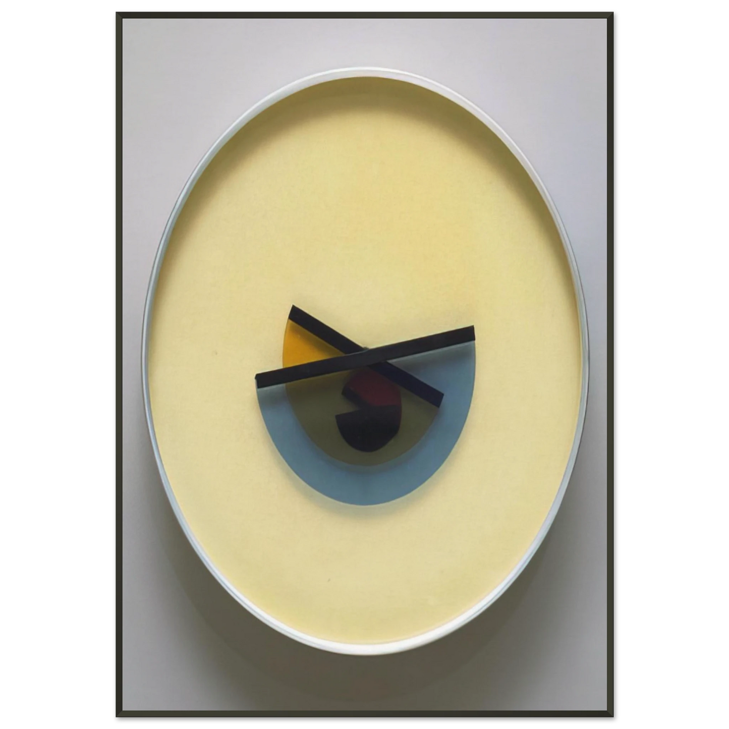 Bruno Munari LOra X Clock 1945 Framed Art Print - Aluminum Frame - 21x29.7 cm / 8x12"