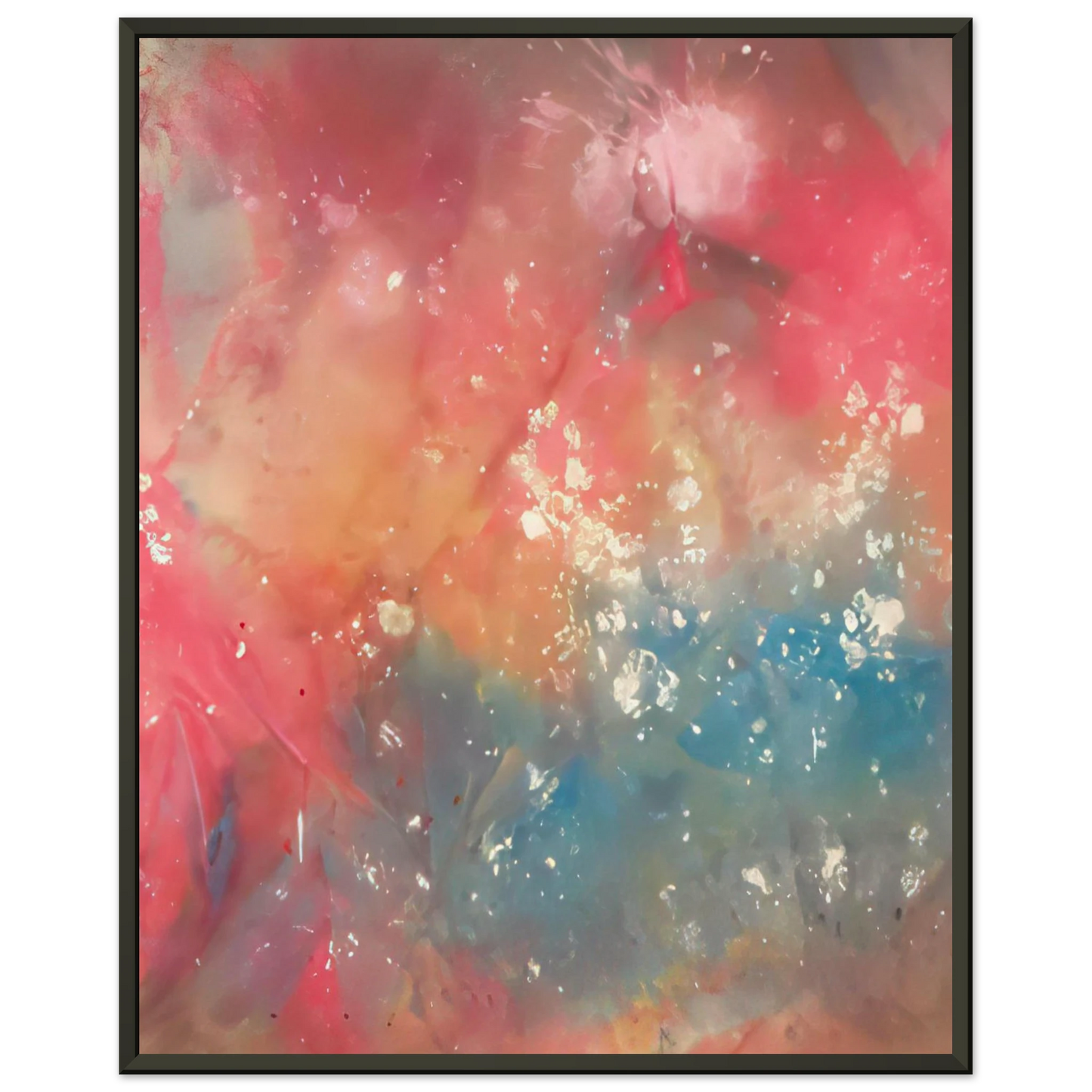 Sam Gilliam Untitled Framed Art Print - Aluminum Frame - 40x50 cm / 16x20 inches