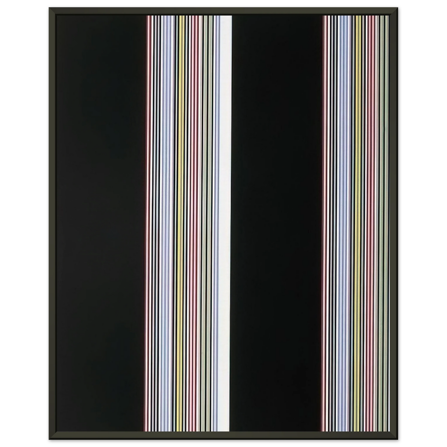 Gene Davis Smithsonian Resident Associates Program 1985 20th Anniversary Poster 1985 Framed Art Print - Aluminum Frame - 70x100 cm / 28x40 inches