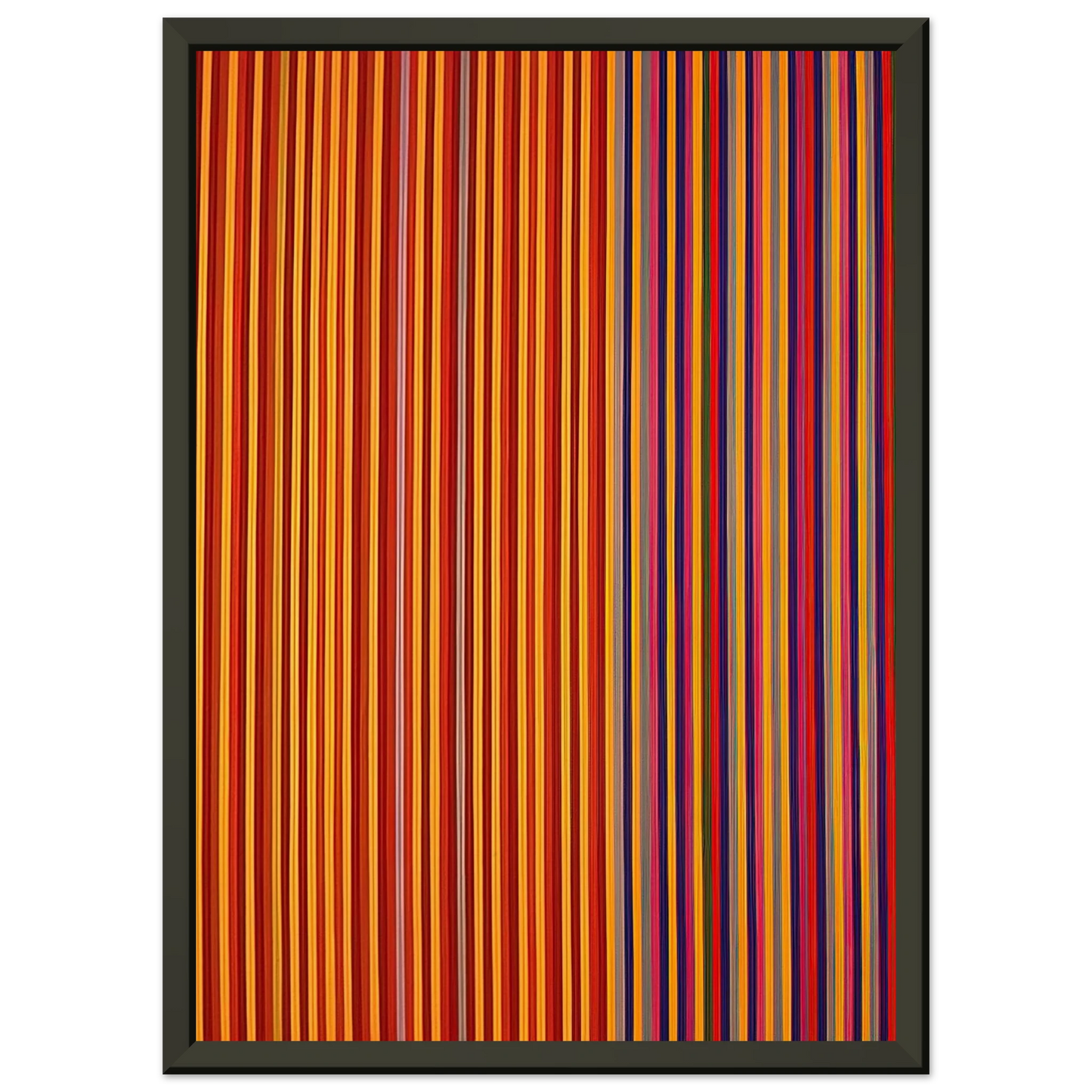 Gene Davis Equinox 1965 Framed Art Print - Aluminum Frame - 40x50 cm / 16x20 inches