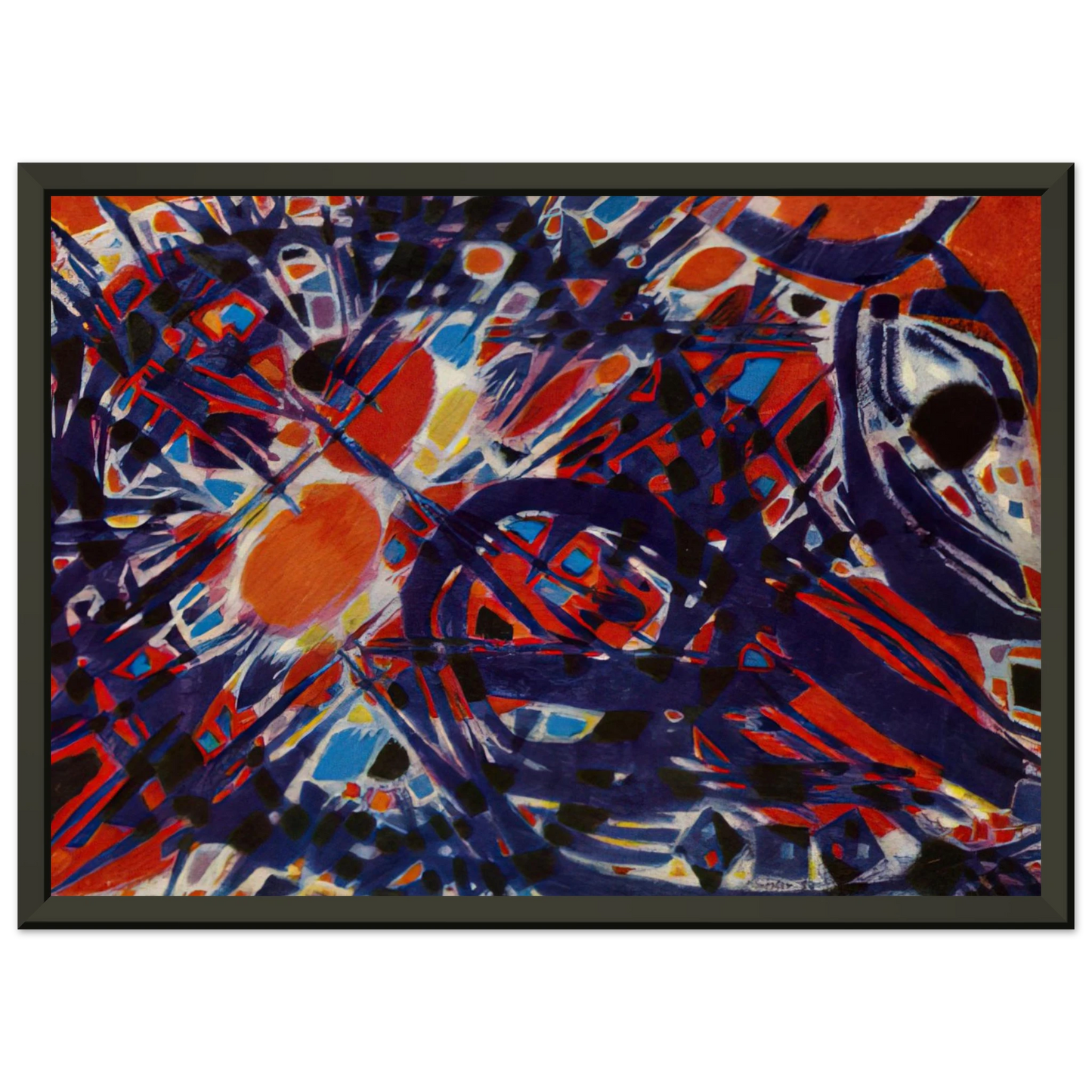 Alfred Manessier Couronne depines 1954 Framed Art Print - Aluminum Frame - 70x100 cm / 28x40 inches