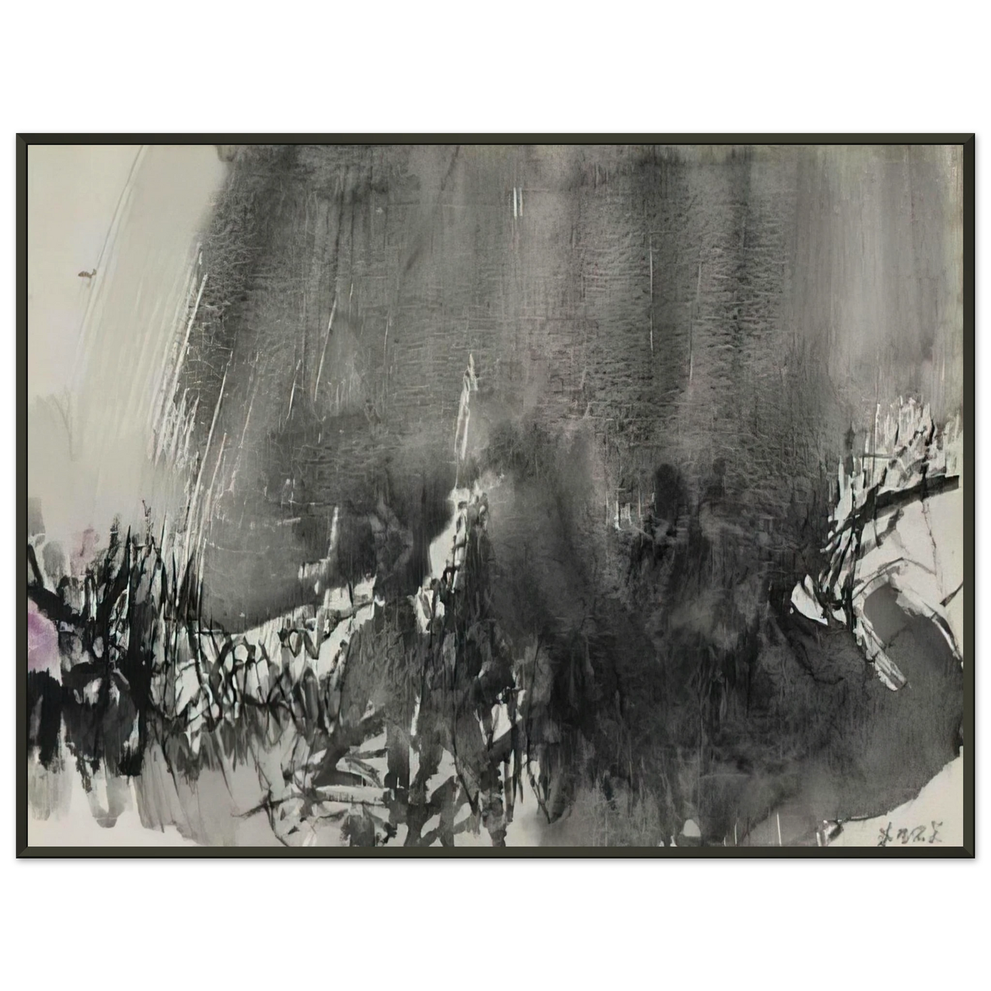 Chu teh Chun UNTITLED 1963 Framed Art Print - Aluminum Frame - 60x80 cm / 24x32 inches