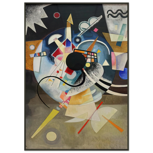 Wassily Kandinsky  A CENTRE 1924 Framed Art Print  - Aluminum Frame - 21x29.7 cm / 8x12"