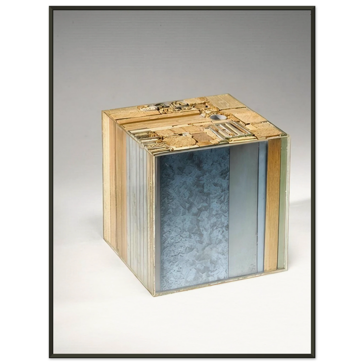 Alighiero Boetti CUBO 1968 Framed Art Print - Aluminum Frame - 70x100 cm / 28x40 inches