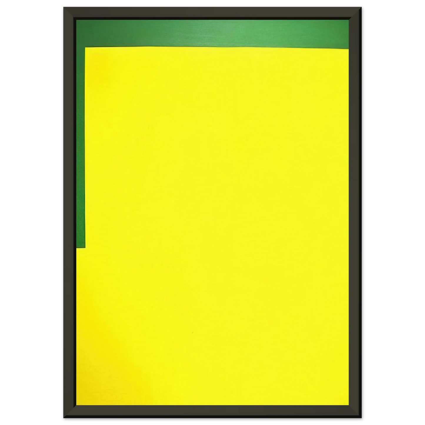 Carmen Herrera More yellow less green 1989 Framed Art Print - Aluminum Frame - 60x80 cm / 24x32 inches