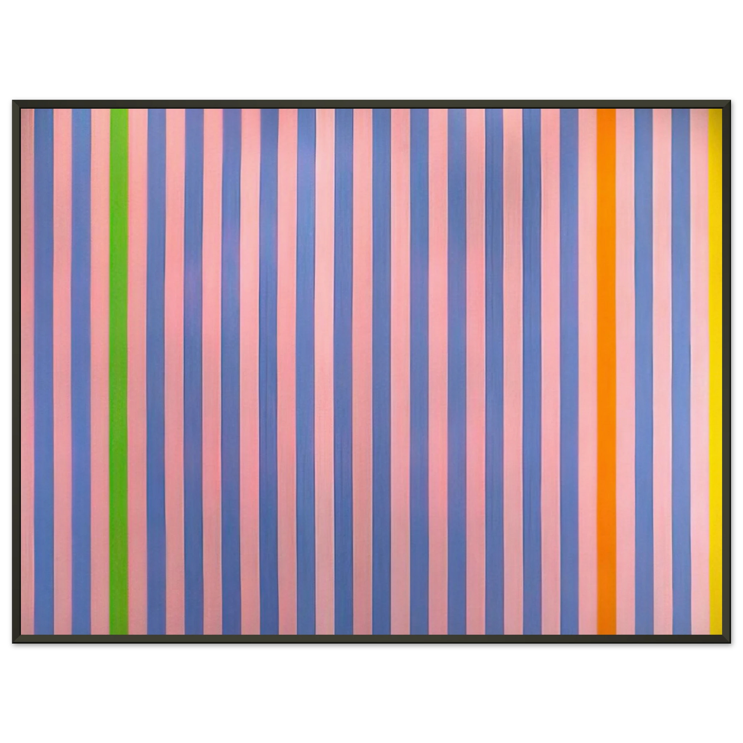 Gene Davis Sweet ScoreSkylark 1960 Framed Art Print - Aluminum Frame - 40x50 cm / 16x20 inches