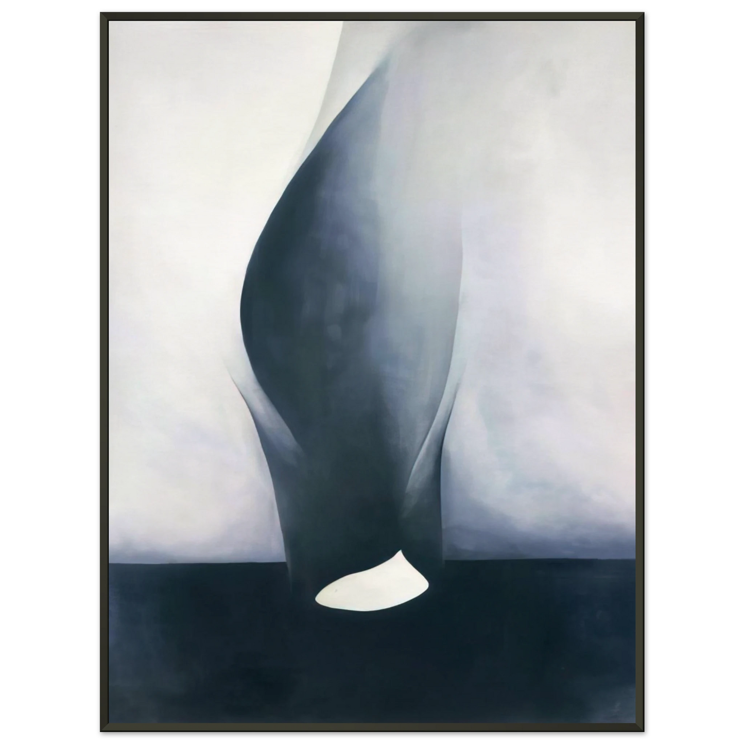 Georgia OKeeffe Shell and Old Shingle VI Framed Art Print - Aluminum Frame - 70x100 cm / 28x40 inches