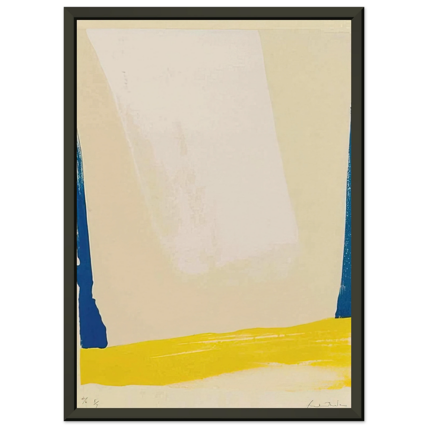 Helen Frankenthaler White Portal 1967 Framed Art Print - Aluminum Frame - 70x100 cm / 28x40 inches