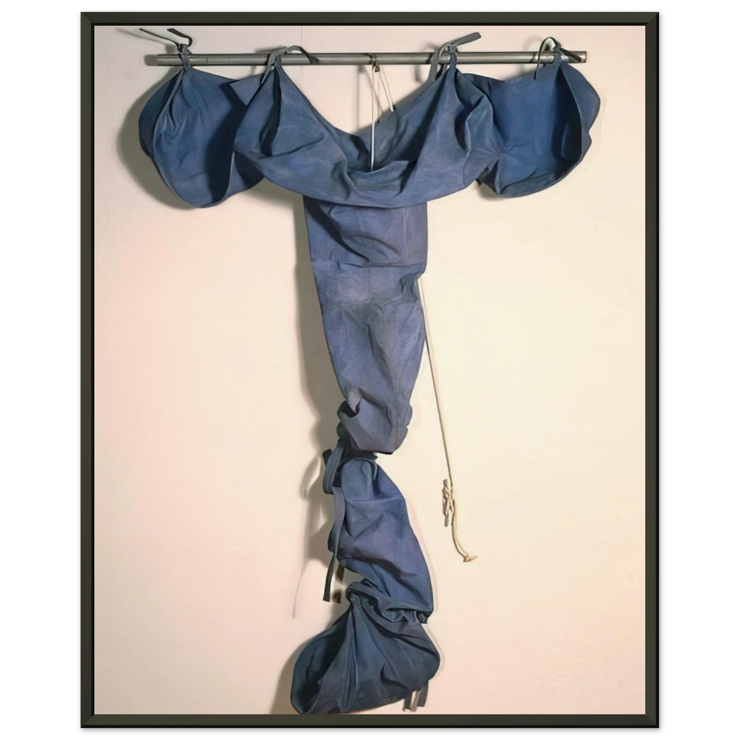 Claes Oldenburg SOFT DRAINPIPE BLUE COOL VERSION 1967 Framed Art Print - Aluminum Frame - 70x100 cm / 28x40 inches