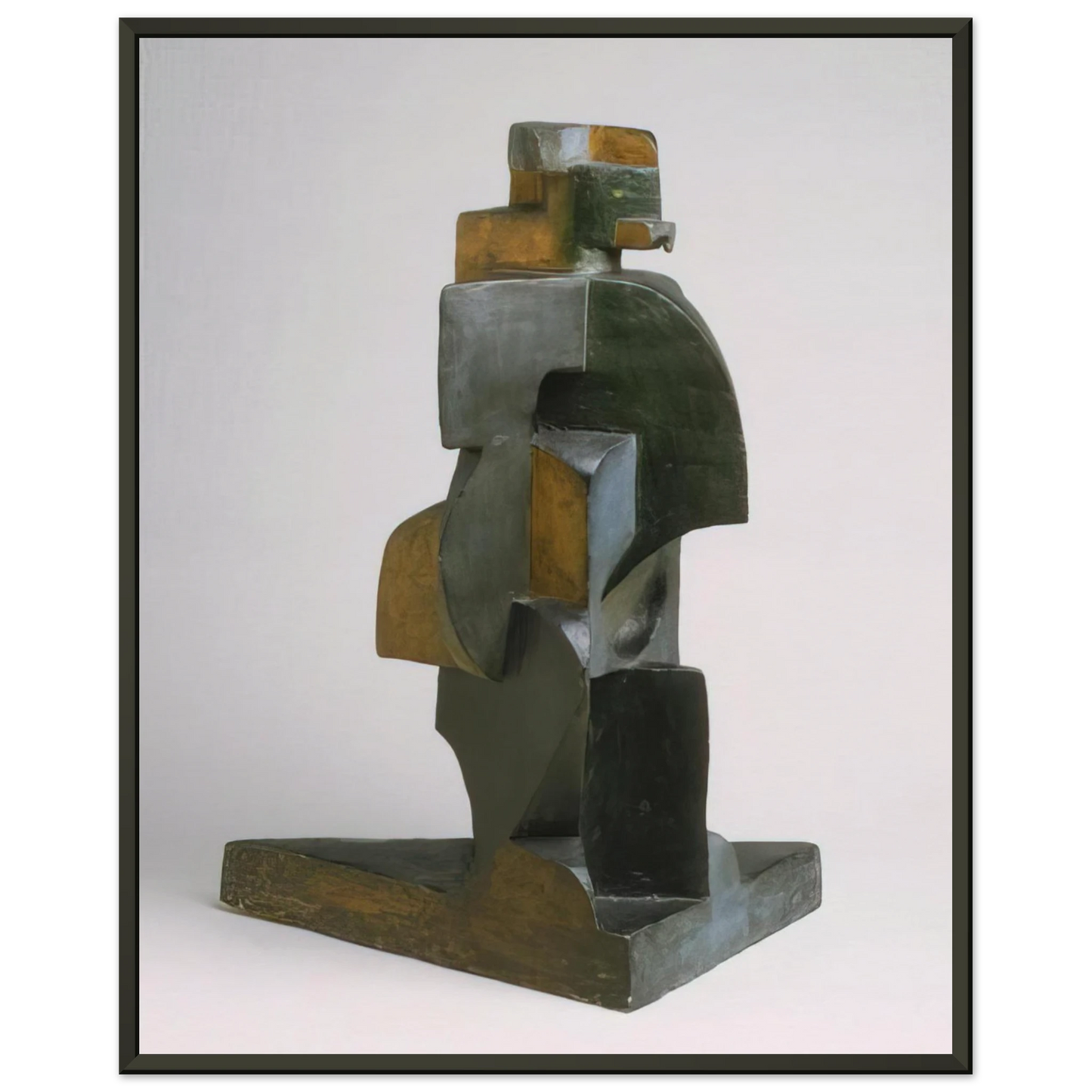 Juan Gris  HARLEQUIN 1917 Framed Art Print  - Aluminum Frame - 40x50 cm / 16x20 inches