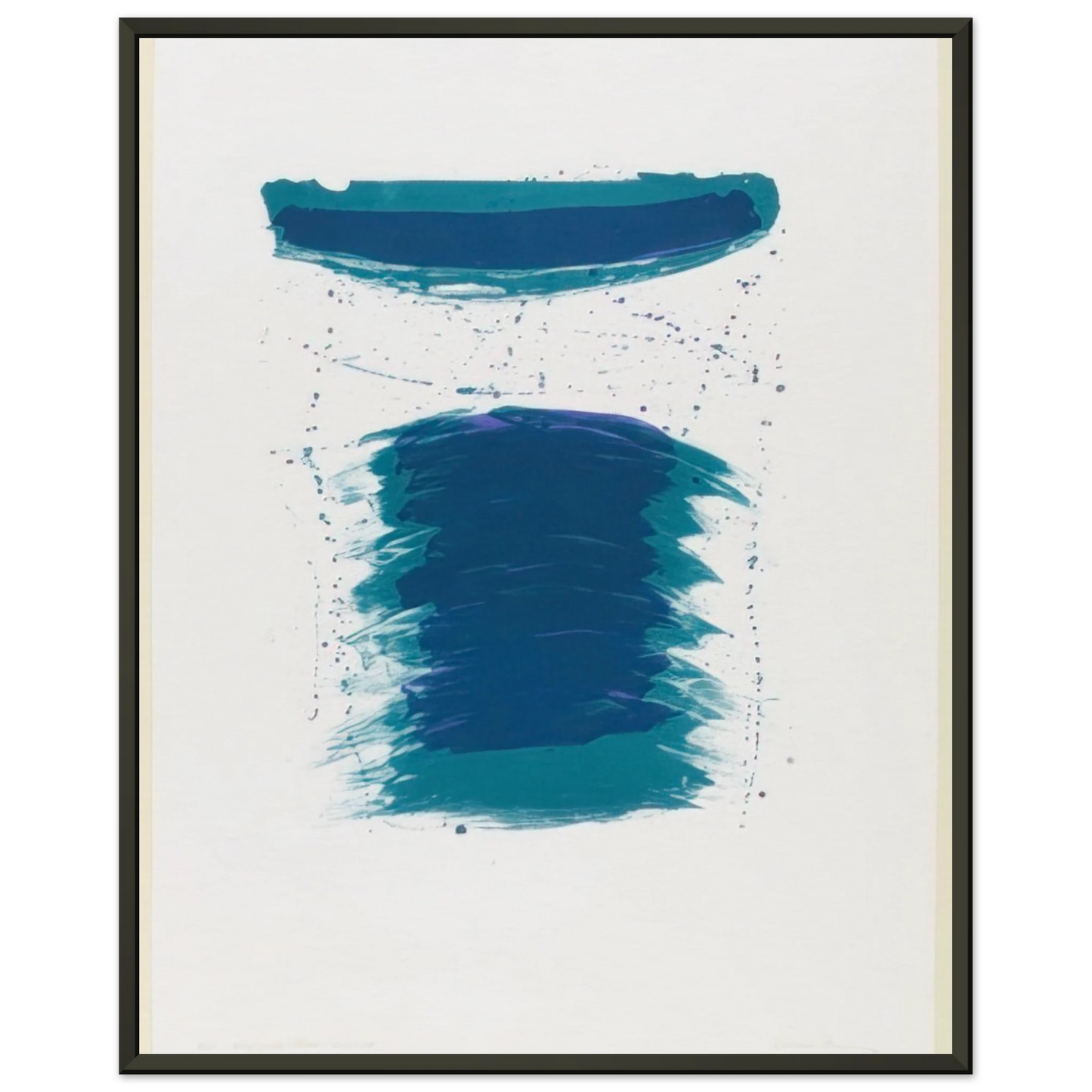 Sam Francis Very First Stone Framed Art Print - Aluminum Frame - 60x80 cm / 24x32 inches