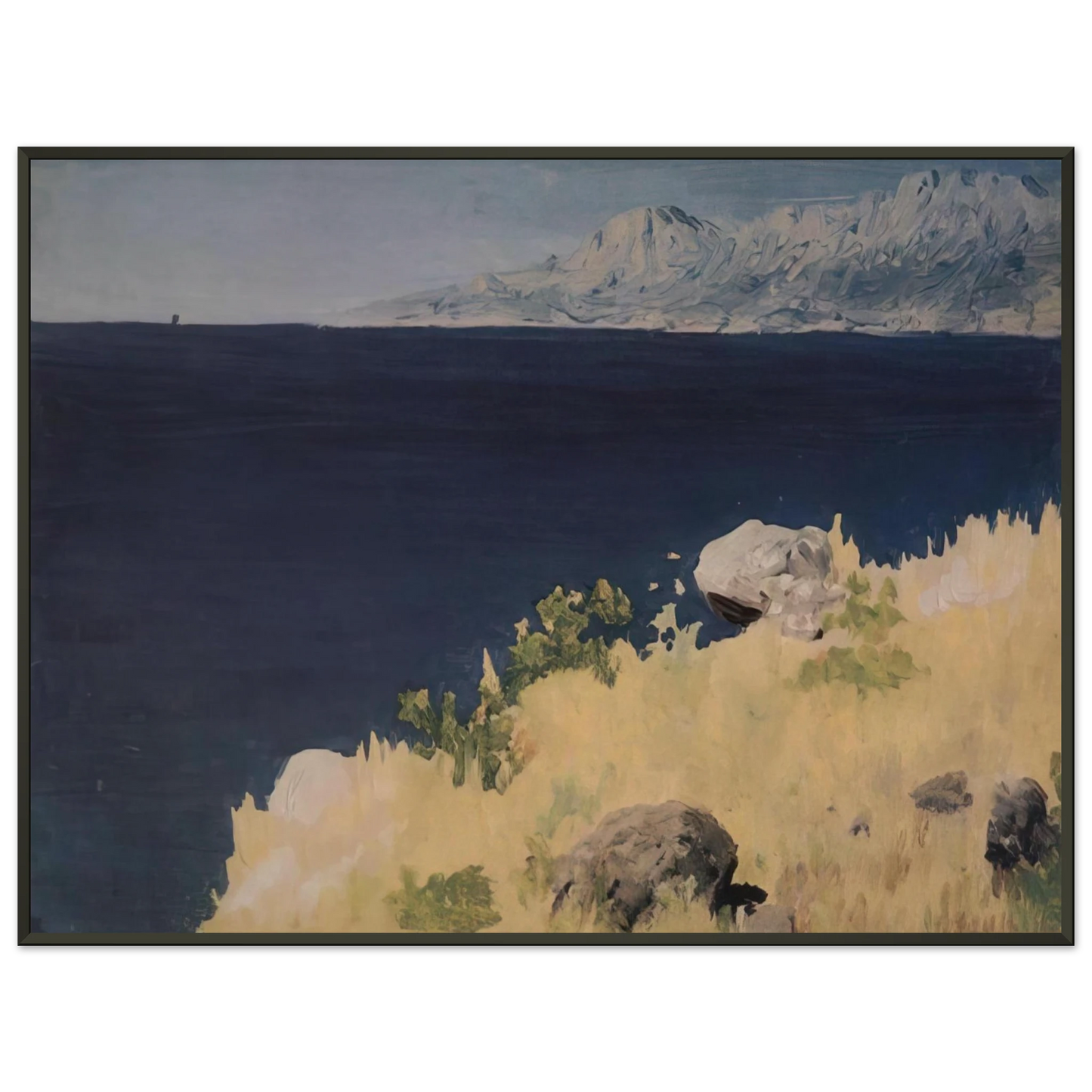 Arkhyp Kuindzhi Sea coast Crimea Framed Art Print - Aluminum Frame - 40x50 cm / 16x20 inches