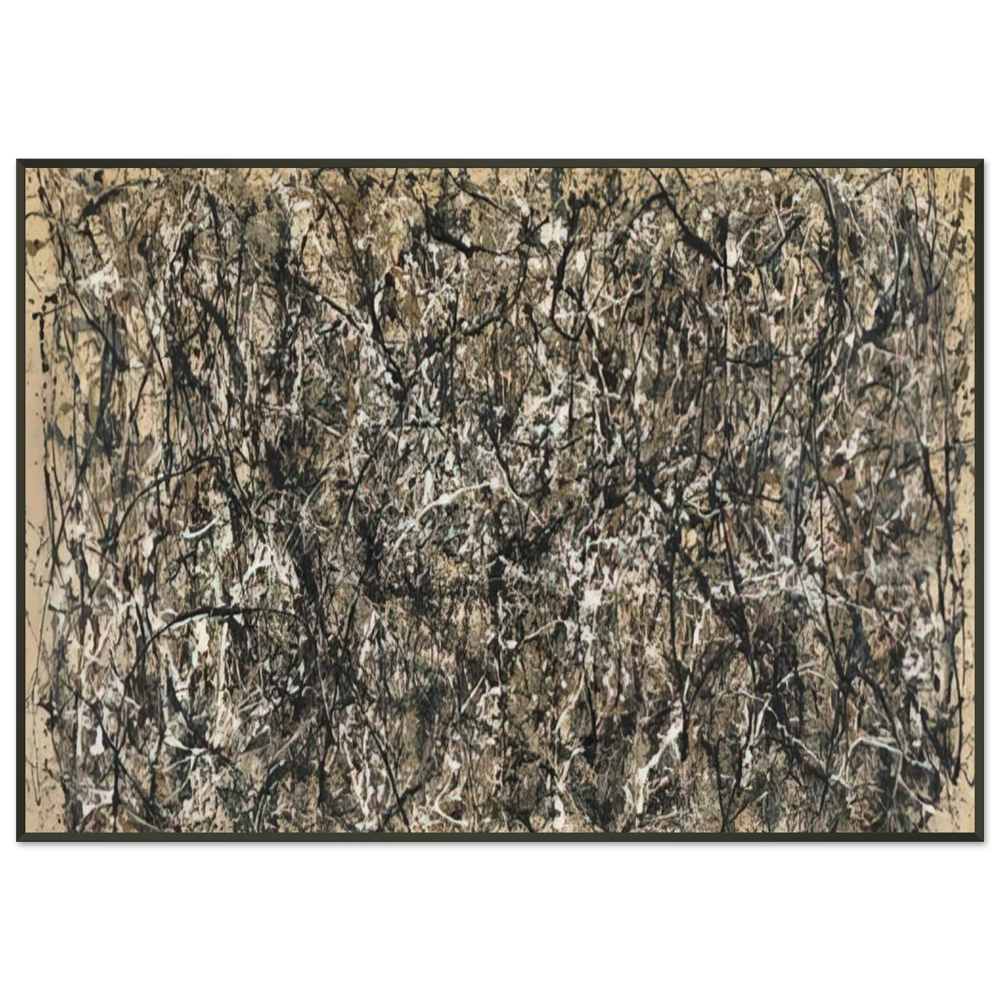 Jackson Pollock ONE NUMBER 31 1950 Framed Art Print - Aluminum Frame - 21x29.7 cm / 8x12"