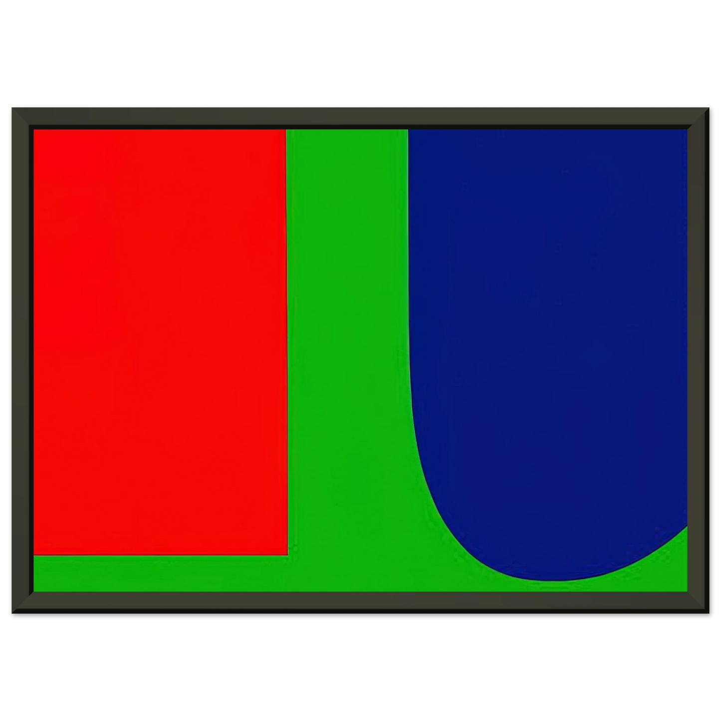 Ellsworth Kelly Red Blue Green Framed Art Print - Aluminum Frame - 70x100 cm / 28x40 inches