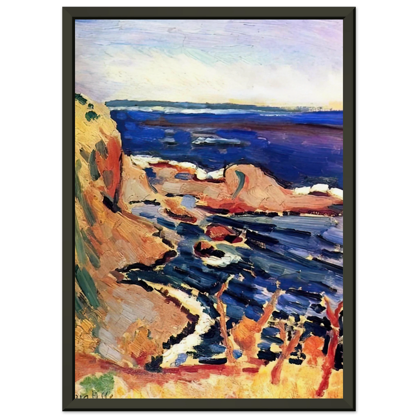 Henri Matisse LA MOULADE 1905 Framed Art Print - Aluminum Frame - 60x80 cm / 24x32 inches