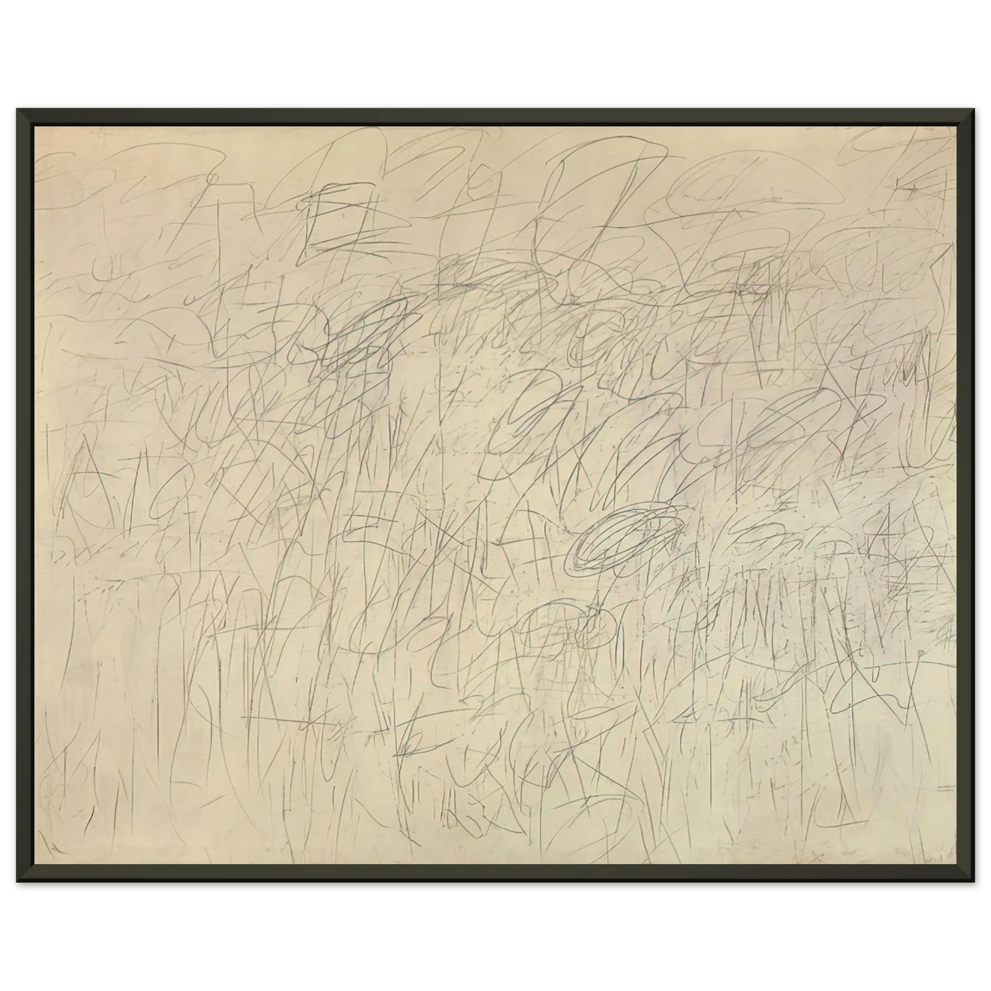 Cy Twombly Academy Framed Art Print - Aluminum Frame - 40x50 cm / 16x20 inches