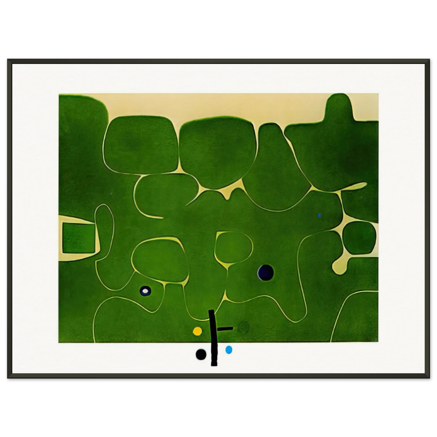 Victor Pasmore Il Labirinto della Psiche 1986 Framed Art Print - Aluminum Frame - 40x50 cm / 16x20 inches