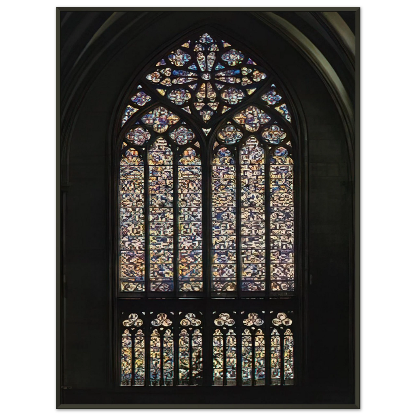 Gerhard Richter COLOGNE CATHEDRAL WINDOW 2007 Framed Art Print - Aluminum Frame - 40x50 cm / 16x20 inches