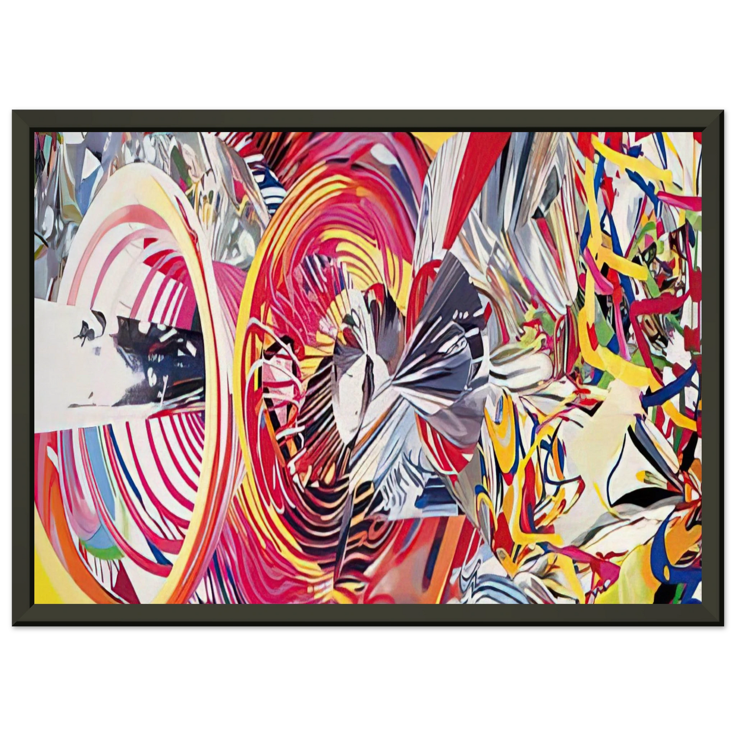 James Rosenquist Stowaway Peers Out at the Speed of Light Framed Art Print - Aluminum Frame - 40x50 cm / 16x20 inches