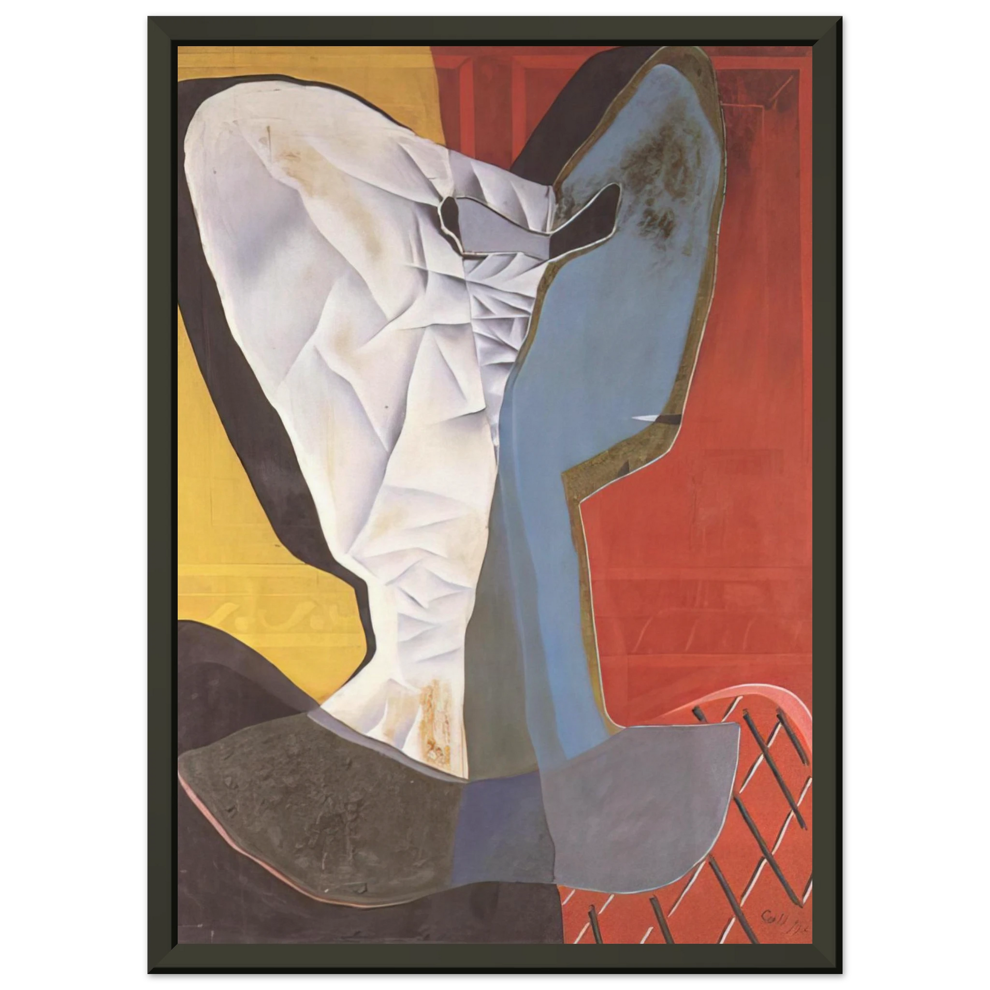 Salvador Dali  HARLEQUIN 1927 Framed Art Print  - Aluminum Frame - 70x100 cm / 28x40 inches