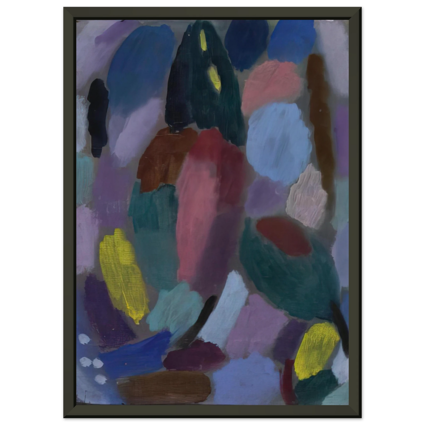 Alexej von Jawlensky VARIATION FIELD OF TULIPS 1916 Framed Art Print - Aluminum Frame - 40x50 cm / 16x20 inches