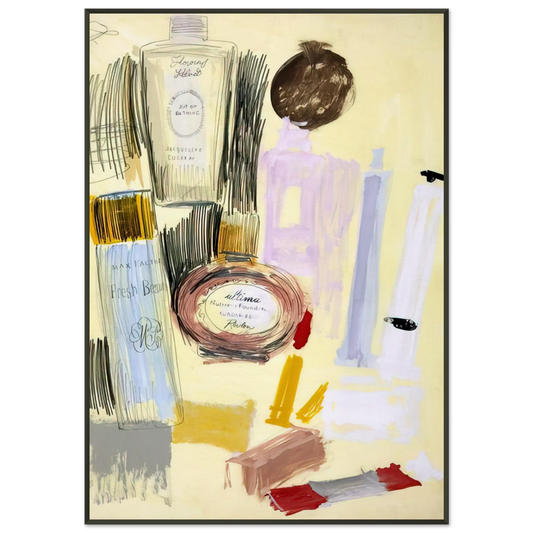Andy Warhol  Untitled  Beauty Products  Framed Art Print  - Aluminum Frame - 21x29.7 cm / 8x12"