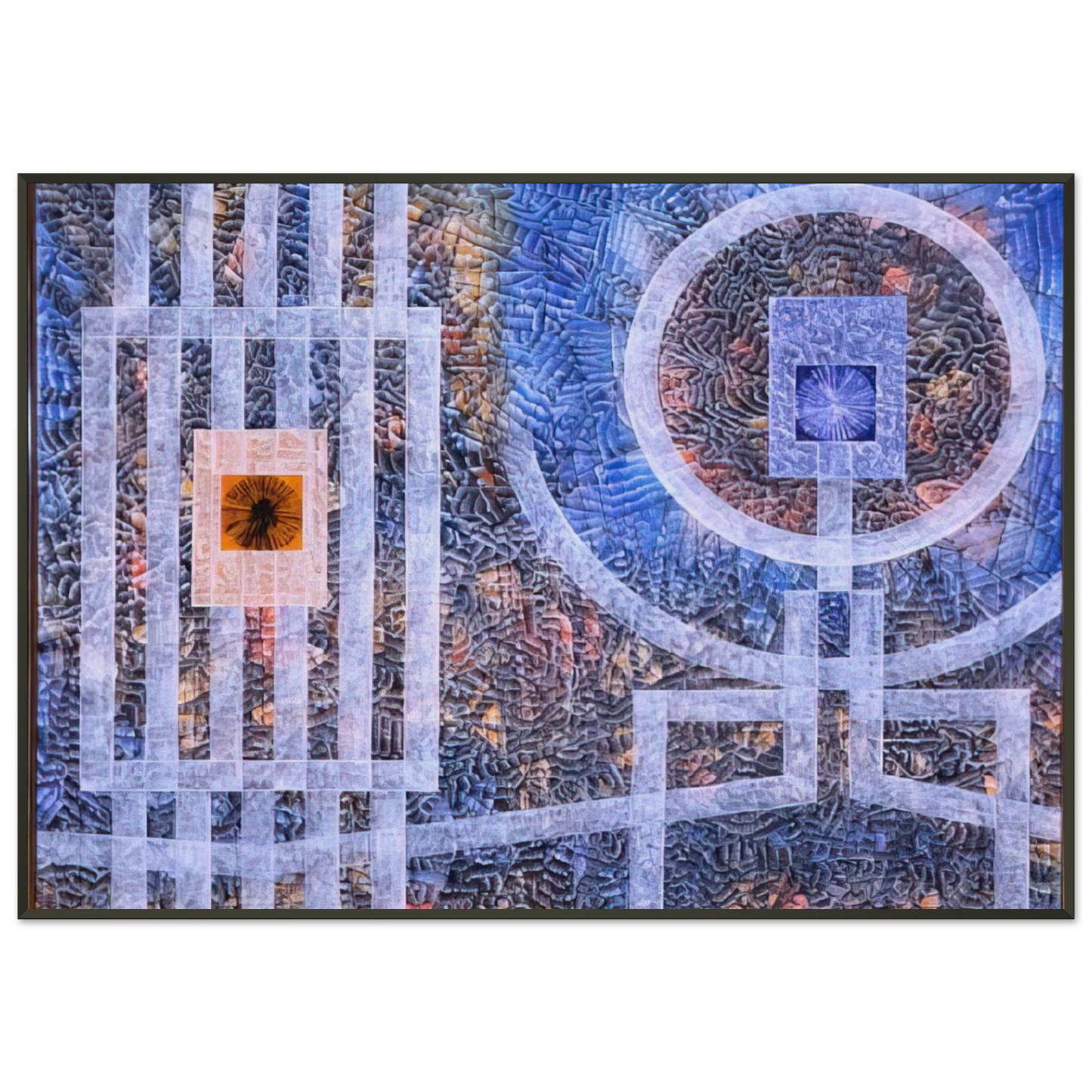 Jimmy Ernst Exile 1974 Framed Art Print - Aluminum Frame - 21x29.7 cm / 8x12"
