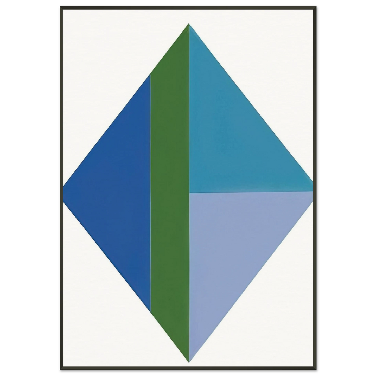 Max Bill Four Identical Large Parts III 1959 Framed Art Print - Aluminum Frame - 21x29.7 cm / 8x12"