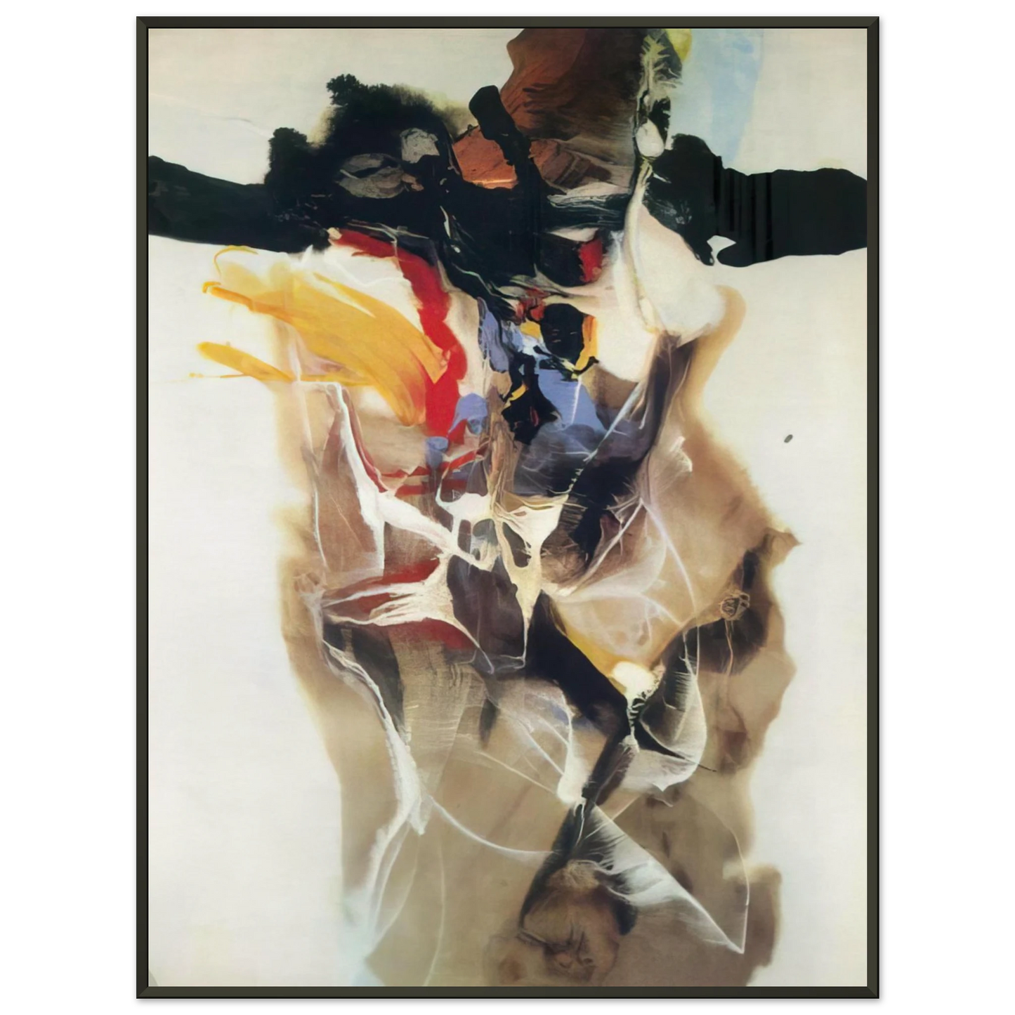 Paul Jenkins  Phenomena High Octane  1960 Framed Art Print  - Aluminum Frame - 70x100 cm / 28x40 inches