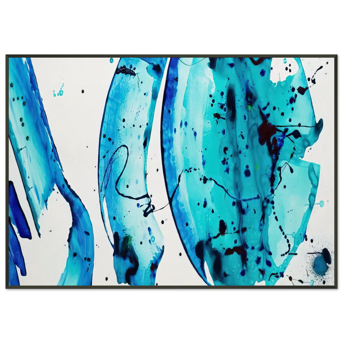 Al Held Untitled Framed Art Print - Aluminum Frame - 21x29.7 cm / 8x12"