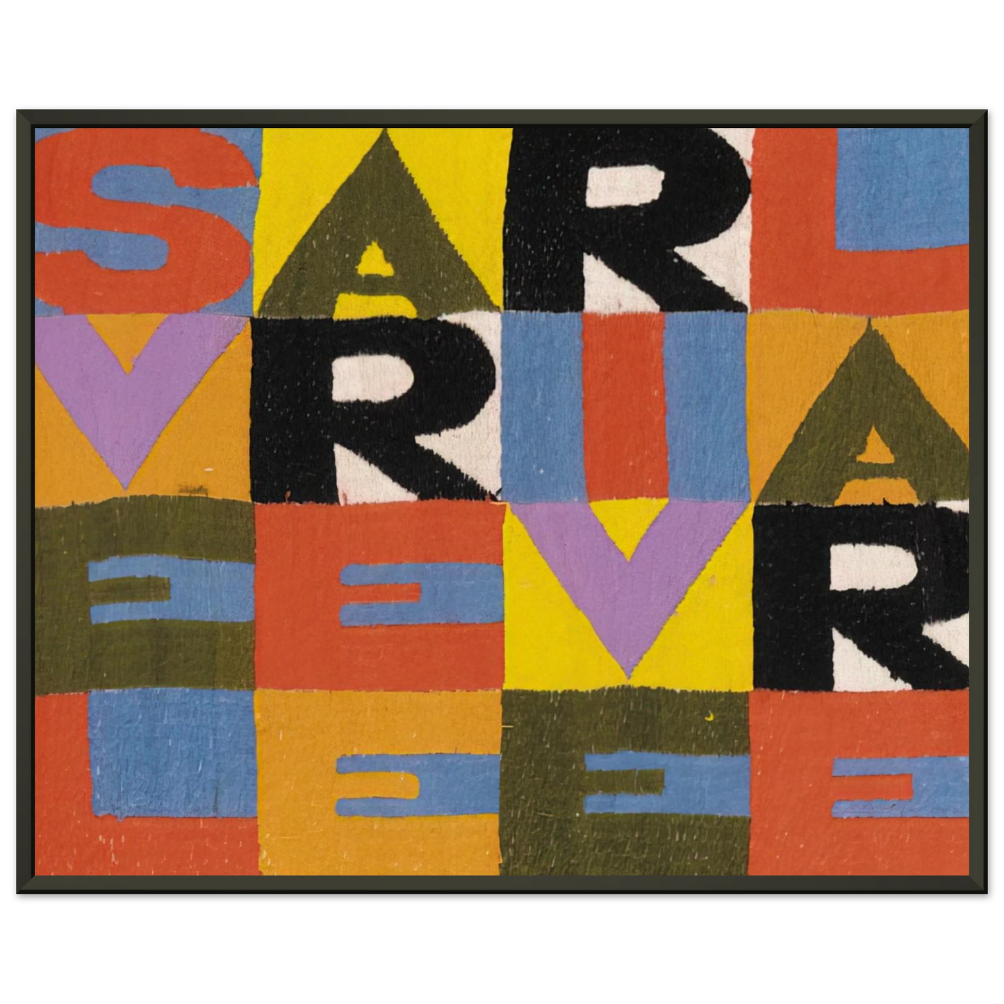 Alighiero Boetti SVELARE E RIVELARE Framed Art Print - Aluminum Frame - 40x50 cm / 16x20 inches