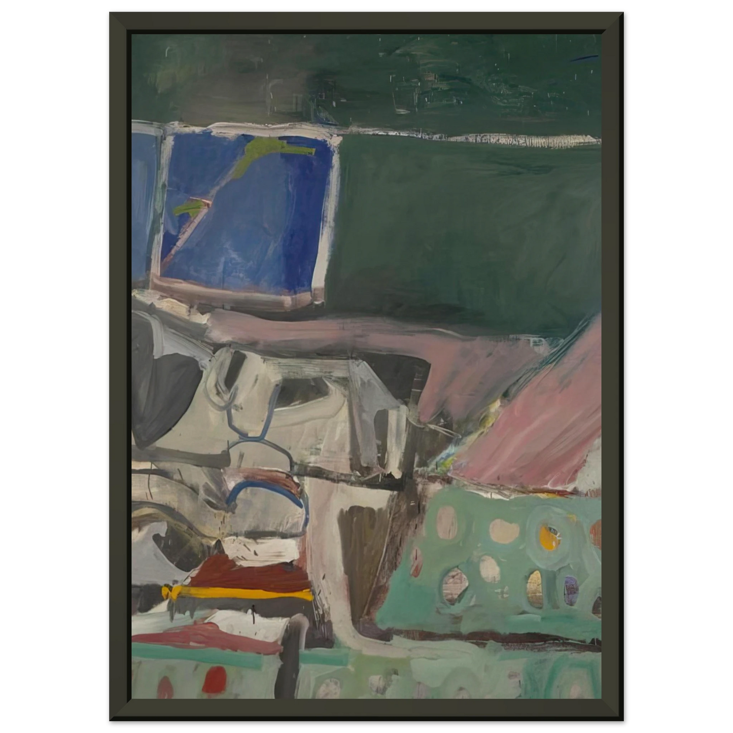 Richard Diebenkorn Berkeley 58 Framed Art Print - Aluminum Frame - 60x80 cm / 24x32 inches