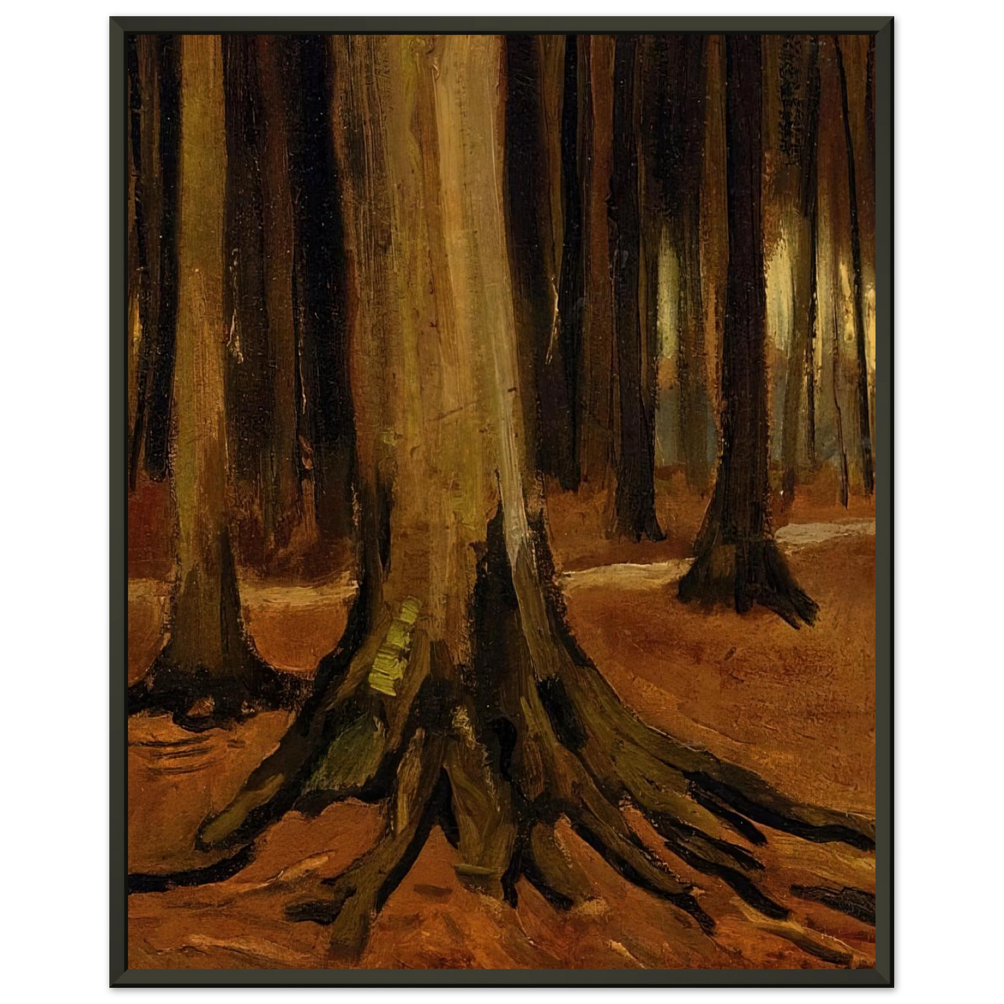 Vincent van Gogh  Girl in the Woods Framed Art Print  - Aluminum Frame - 40x50 cm / 16x20 inches