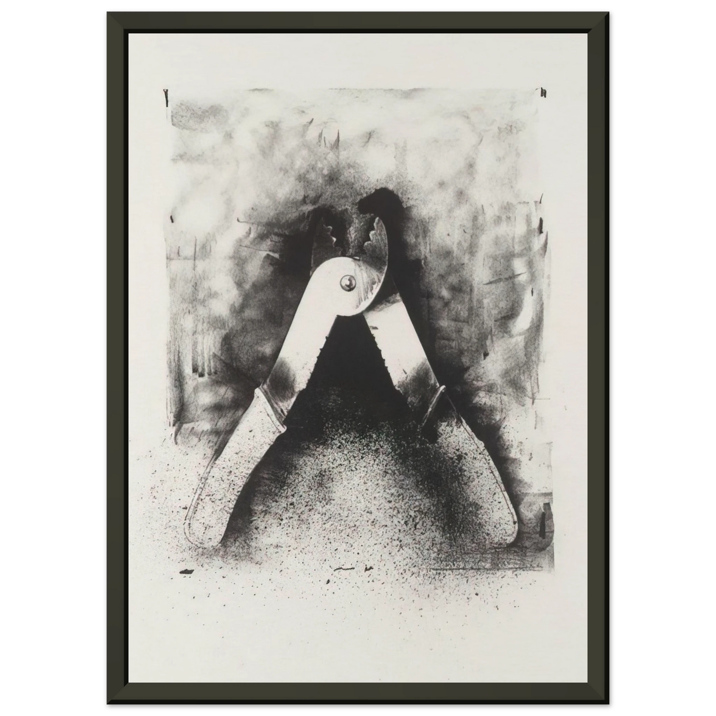 Jim Dine UNTITLED FROM TEN WINTER TOOLS 1973 7 Framed Art Print - Aluminum Frame - 40x50 cm / 16x20 inches