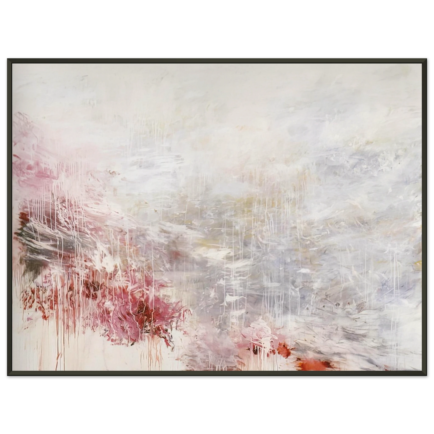 Cy Twombly Hero and Leander To Christopher Marlowe Rome Framed Art Print - Aluminum Frame - 60x80 cm / 24x32 inches