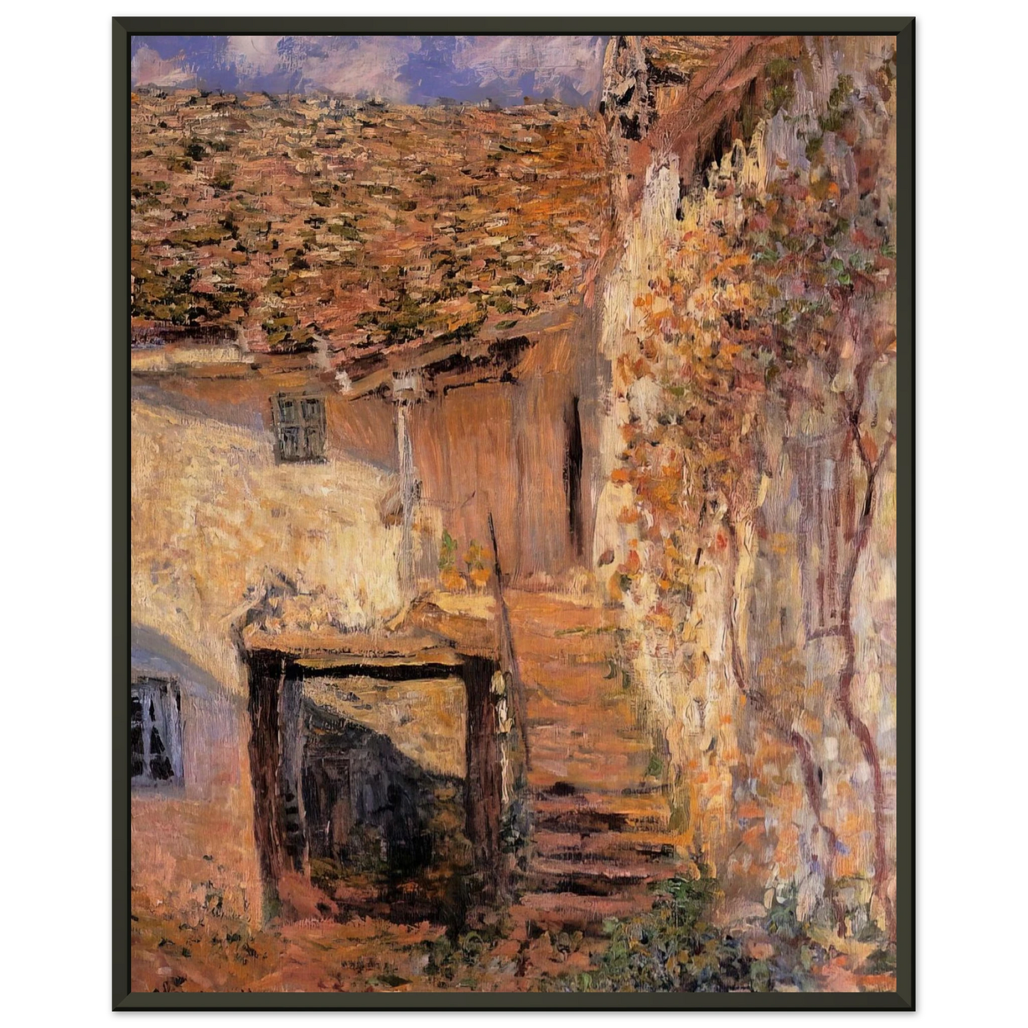 claude monet The Steps Framed Art Print - Aluminum Frame - 60x80 cm / 24x32 inches