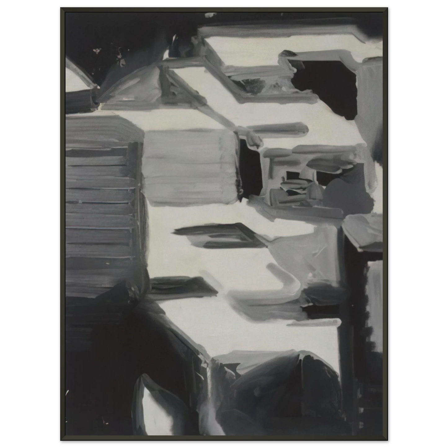 Gerhard Richter TOWNSCAPE 1968 3 Framed Art Print - Aluminum Frame - 70x100 cm / 28x40 inches